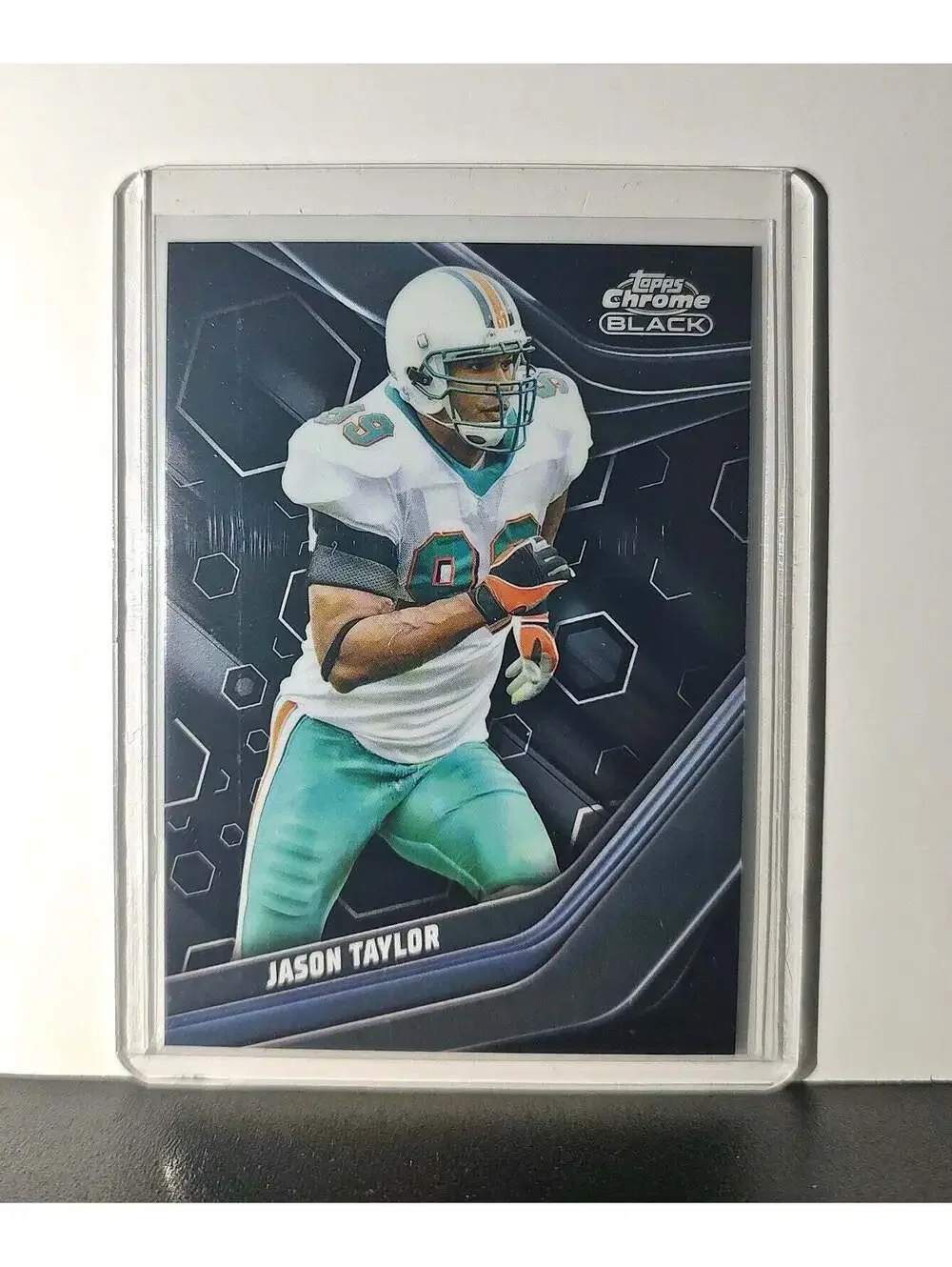 Jason Taylor 2023 Topps Chrome Black NFL #126 Card Miami Dolphins